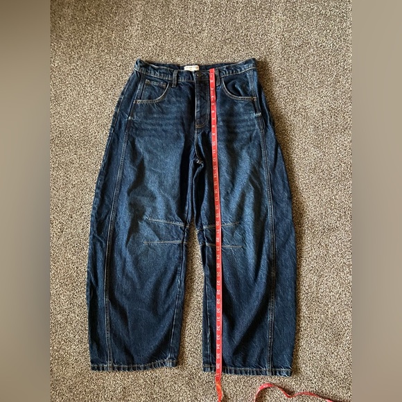 We The Free Good Luck Mid-Rise Barrel Jeans 
(Deep End)
*Brand New Never Worn* - Picture 5 of 7